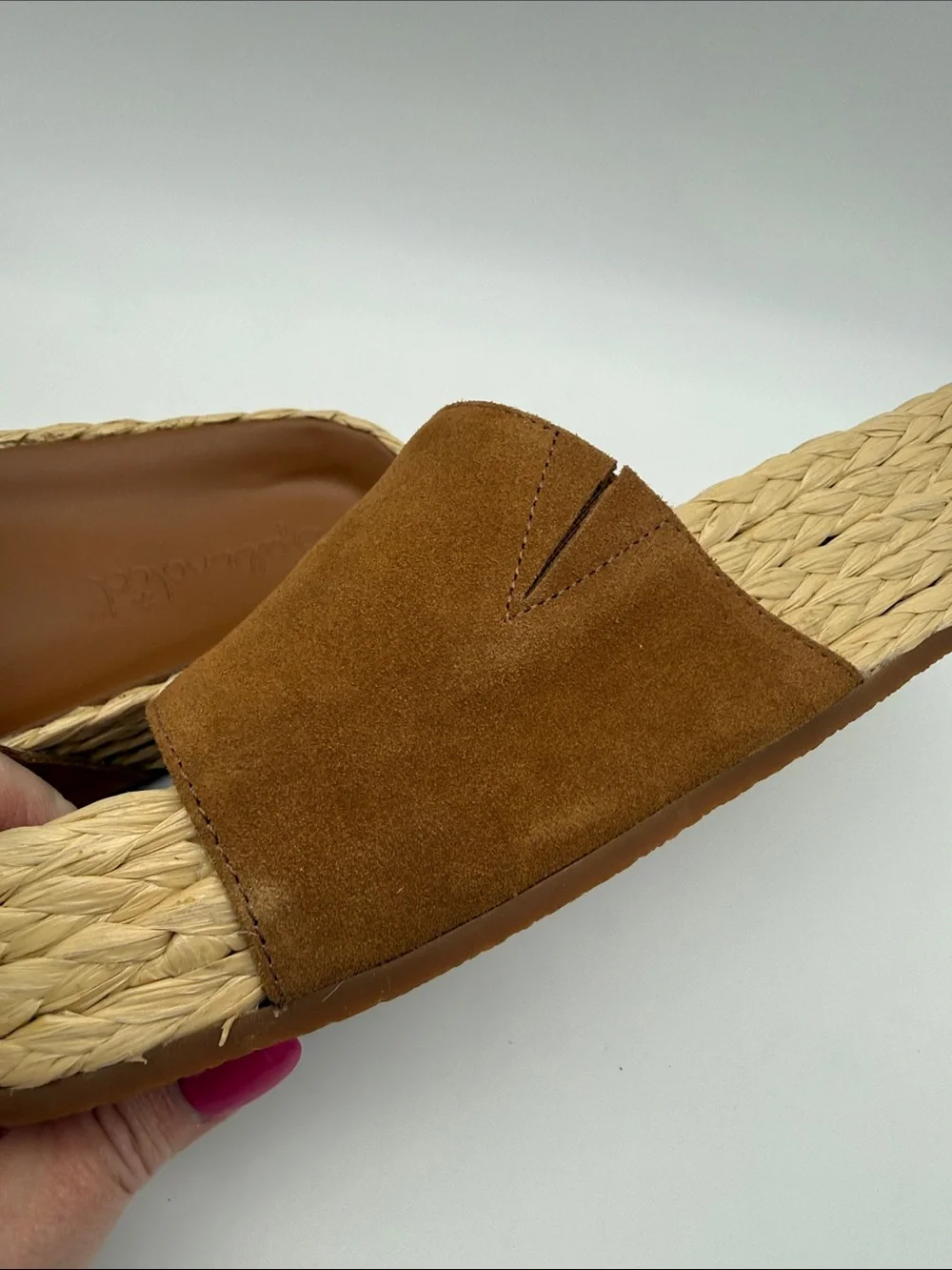Splendid Billie Espadrille Platform Sandals Tan/Brown Color Doe